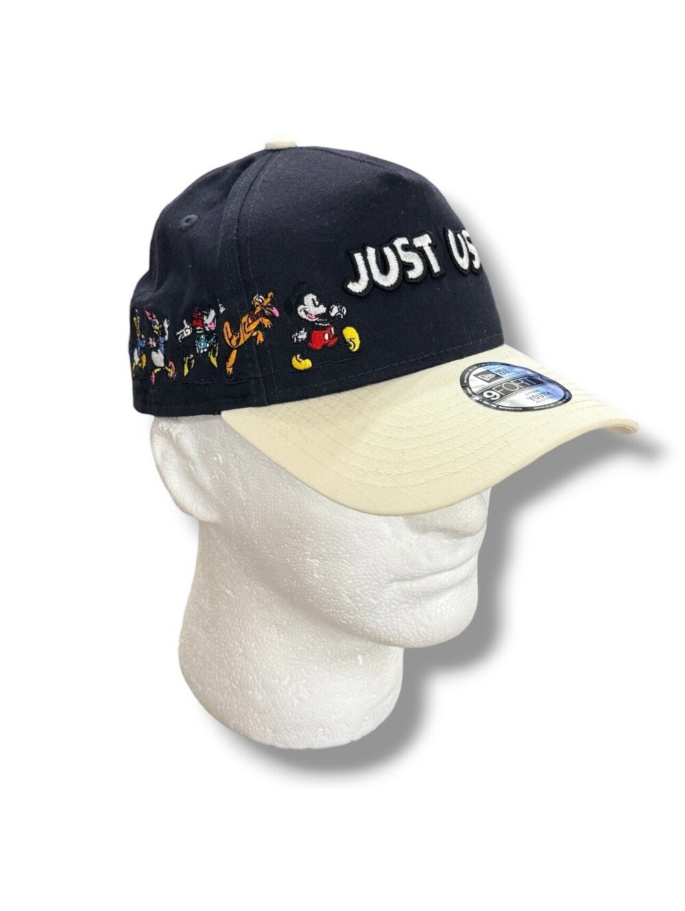 RARE Kith x Disney New Era 9FORTY Hat Youth Mickey Donald Just Us Cap